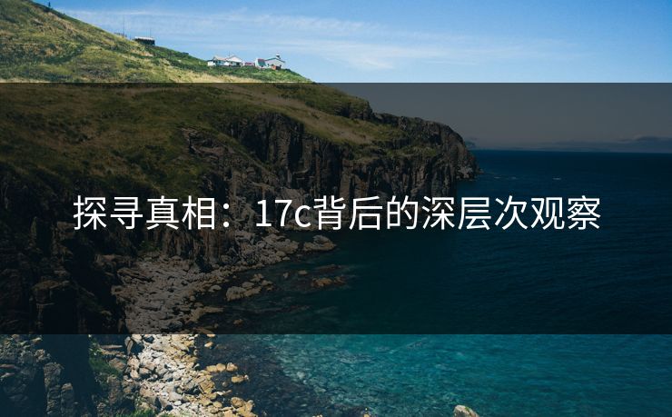 探寻真相：17c背后的深层次观察